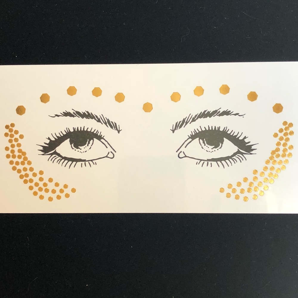 Eye tattoo jewel festival face makeup glitter rave - Picture 2 of 7